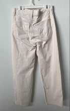 Load image into Gallery viewer, Ann Taylor Womens White Corduroy Light Wash The Easy Straight Leg Jeans Size 2