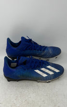 Load image into Gallery viewer, Adidas Mens X 19.3 FG EG7130 Blue Leather Lace-Up Soccer Cleats Size 9