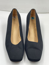 Load image into Gallery viewer, Authentic Salvatore Ferragamo Womens Black Block Pump Heels Size 9.5 B Damaged