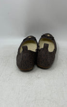 Load image into Gallery viewer, Michael Kors Womens Juliette Brown Logo Print Slip-On Ballet Flats Size 8M