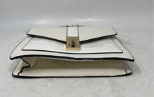 Load image into Gallery viewer, Aldo Womens White Inner Pockets Turn Lock Flap Braided Top Handle Handbag