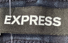 Load image into Gallery viewer, Express Womens Blue Red Side Stripe Mid Rise Legging Skinny Jeans Size 6S
