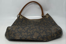 Load image into Gallery viewer, Authentic Tous Womens Brown Kaos Leather Trim Shoulder Handbag Stained Damaged