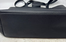 Load image into Gallery viewer, Anne Klein Womens Black Pebbled Leather Double Handle Shoulder Tote Bag
