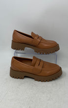 Load image into Gallery viewer, Madden Girl Womens Harlee Brown Slip-On Platform Penny Loafer Shoes Size 6M