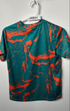 Load image into Gallery viewer, NFL Boys Blue Orange Miami Dolphins Football T-Shirt Size M 10/12