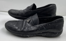 Load image into Gallery viewer, Authentic Prada Milano Mens Black Leather Slip-On Loafer Shoes Size 9.5