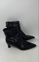 Load image into Gallery viewer, Naturalizer Womens Tribute Black Pointed Toe Side Zip Slouchy Ankle Booties 8W