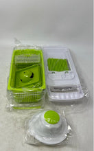 Load image into Gallery viewer, Multi Blade Vegetable Chopper Mandoline Slicer Dicer Shredder Green White