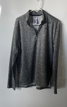 Load image into Gallery viewer, Reebok Mens Gray Heather Long Sleeve Training 1/4 Zip Pullover Sweatshirt Size M