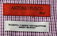 Load image into Gallery viewer, Antonio Fusco Mens Purple Printed Cotton Long Sleeve Button-Up Shirt Size XXL
