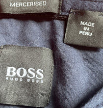 Load image into Gallery viewer, Hugo Boss Mens Blue Short Sleeve V-Neck Pullover Mercerised T-Shirt Size L