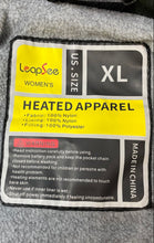 Load image into Gallery viewer, Leapsee Womens Black Fleece Mock Neck Heated Full-Zip Vest Size XL With Tag