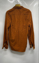 Load image into Gallery viewer, J.Crew Mens Brown Paisley Print Long Sleeve Button-Up Shirt Size Small