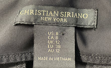 Load image into Gallery viewer, Christian Siriano Womens Black Stretch Skinny Leg Trouser Pants Size 8