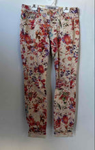 Load image into Gallery viewer, Zara Basic Womens Multicolor Floral Print Denim Straight Leg Jeans Size 04