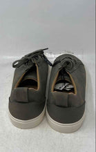 Load image into Gallery viewer, Zara Mens Gray White Leather Lace-Up Low Top Sneaker Shoes Size 9