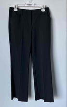 Load image into Gallery viewer, Express Womens Black Flat Front Pockets Wide-Leg Trouser Pants Size 4