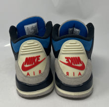 Load image into Gallery viewer, Authentic Nike Boys Air Jordan 3 Retro Gray Black Sneakers Shoes Sz 7Y No Laces