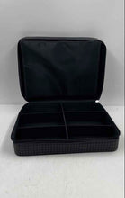 Load image into Gallery viewer, Dior Beauty Womens Black Houndstooth Zipper Travel Parfums Cosmetic Bag Damaged