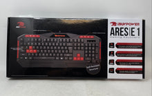 Load image into Gallery viewer, iBuyPower Ares E1 Black And Red Computer USB Wired Gaming Keyboard Not Tested
