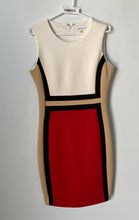 Load image into Gallery viewer, Calvin Klein Womens Multicolor Colorblock Sleeveless Sheath Dress Size 10