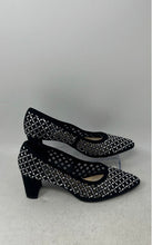 Load image into Gallery viewer, Alex Marie Womens Black Slip-On Pointed Toe Rhinestone Party Pump Heels Size 6