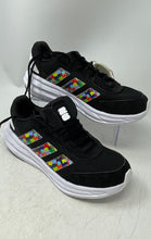 Load image into Gallery viewer, Adidas Mens Astrastar KI3079 Black Round Toe Lace-Up Sneaker Shoes Size 9
