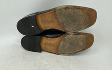 Load image into Gallery viewer, Hugo Boss Mens Black Leather Square Toe Lace-Up Oxford Dress Shoes Size 11