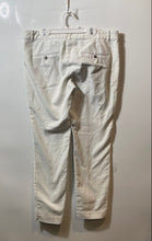 Load image into Gallery viewer, Zara Basic Womens White Flat Front Slash Pocket Straight Leg Chino Pants Size 8