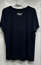 Load image into Gallery viewer, Karl Lagerfeld Womens Black Short Sleeve Embellished Bow T-Shirt Size XL
