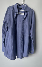 Load image into Gallery viewer, Banana Republic Mens Blue Check Print Supima Cotton Button-Up Shirt Size XL