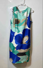 Load image into Gallery viewer, Calvin Klein Womens Multicolor Round Neck Sleeveless Sheath Dress Size 14