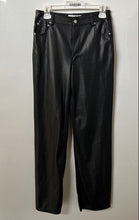 Load image into Gallery viewer, Zara Womens Black Pockets Stretch Flat Front Straight Leg Trouser Pants Size 4