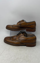 Load image into Gallery viewer, Banana Republic Mens Brown Leather Lace-Up Wingtip Oxford Dress Shoes Size 9.5M