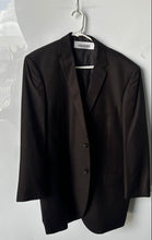 Load image into Gallery viewer, Bocaccio Uomo Mens Black Long Sleeve Notch Lapel Two-Button Blazer Size 46R
