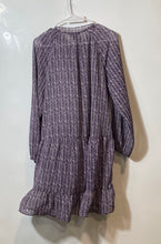 Load image into Gallery viewer, Banana Republic Womens Purple Sheer Long Sleeve Pullover Shift Dress Size M
