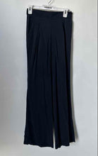 Load image into Gallery viewer, Max Studio Womens Navy Blue Flat Front Regular Fit Wide-Leg Trouser Pants Size S