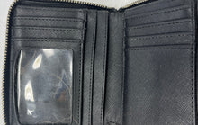 Load image into Gallery viewer, Michael Kors Womens Jet Set Black Signature Print Zip-Around Wallet