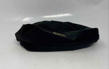 Load image into Gallery viewer, Dolce & Gabbana Beauty Womens Black Velvet Pleated Makeup Bag Worn Stained