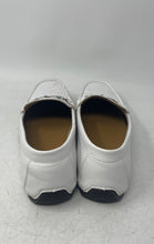 Load image into Gallery viewer, Scans Mens White Moc Toe Slip-On Horsebit Driving Loafer Shoes Size 6.5