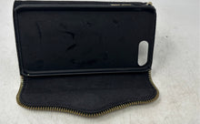Load image into Gallery viewer, Rebecca Minkoff Womens Black Leather Flap iPhone Folio Wristlet Wallet