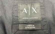 Load image into Gallery viewer, Armani Exchange Mens Black Long Sleeve Super Slim Fit Button-Up Shirt Size M