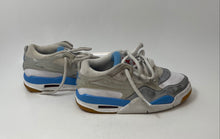 Load image into Gallery viewer, Nike Boys Air Jordan 4 RM FQ7939-104 White Blue Leather Sneakers Shoes Size 4
