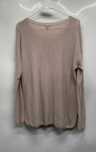 Load image into Gallery viewer, Express Womens Brown Long Sleeve Knitted Embellished Pullover Sweater Size M