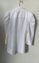 Load image into Gallery viewer, Anne Klein Womens White Textured 3/4 Puff Sleeve Button Front Blouse Top Size 2