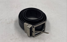 Load image into Gallery viewer, Kenneth Cole Reaction Mens Black Square Buckle Adjustable Dress Belt Sz L 38-40