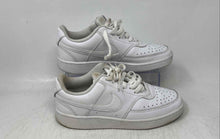 Load image into Gallery viewer, Nike Womens Court Vision Low White Low Top Lace-Up Sneaker Shoes Size 7.5