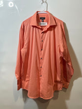 Load image into Gallery viewer, Alfani Mens Coral Long Sleeve Regular Fit Dress Shirt Size L 16-16.5 34-35