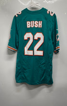 Load image into Gallery viewer, Nike Mens Dark Aqua NFL Miami Dolphins Reggie Bush #22 Football Jersey Size S